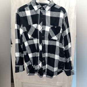 Black & White Plaid Flannel